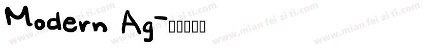 Modern Ag字体转换